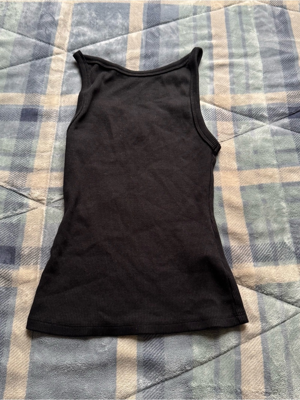 Zara Halter Ribbed Top - Picture 3 of 11